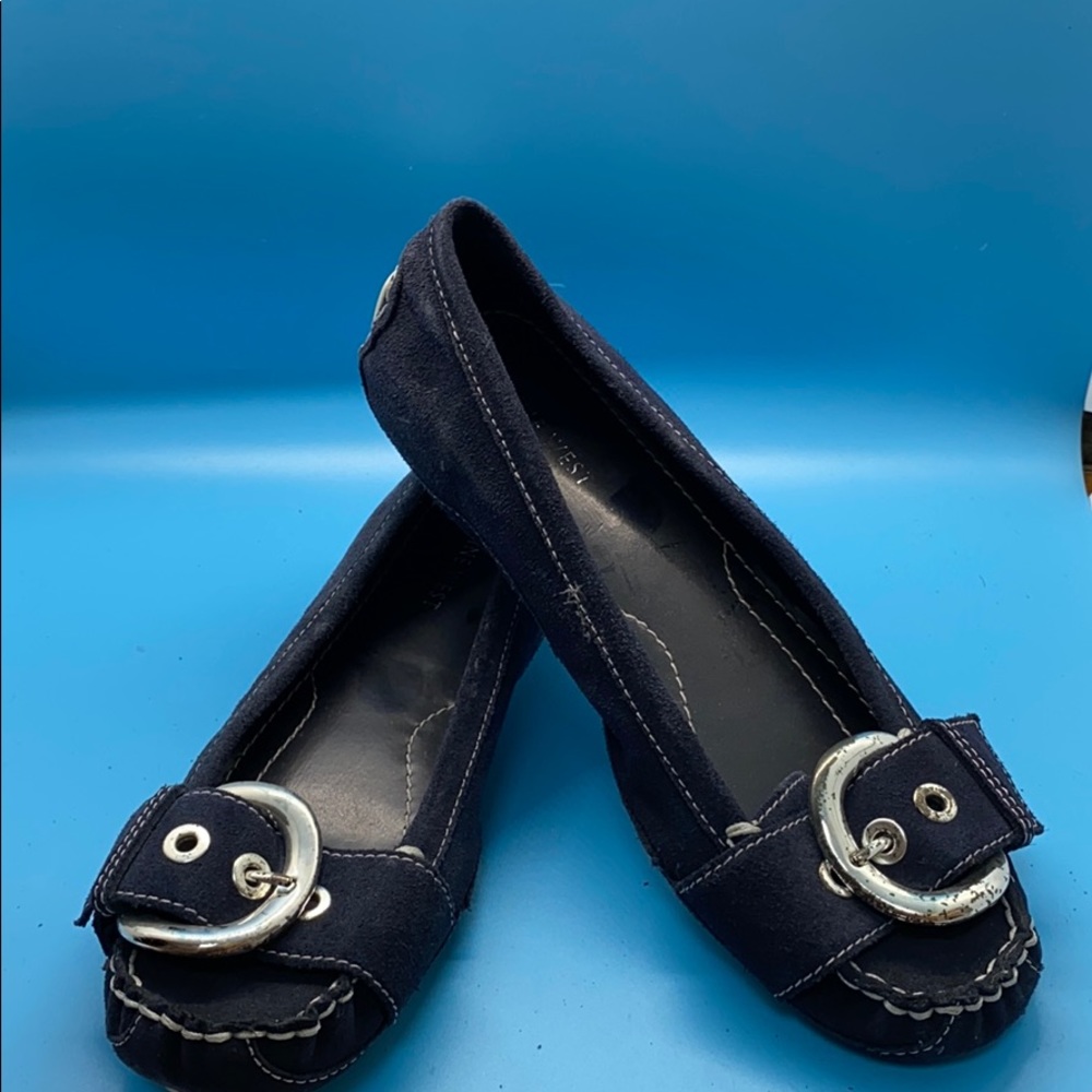 Nine West Blue Suede Shoes